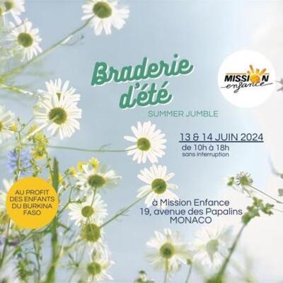 Caritatif - "Braderie d'été Mission Enfance"