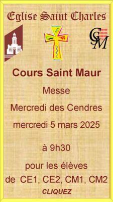 Messe des Cendres du Cours St Maur