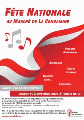 Celebrations - "National Day at La Condamine Market"