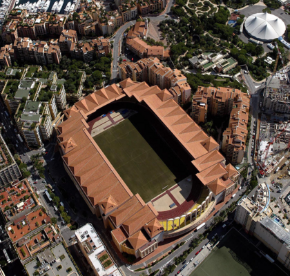 A film screening at the Stade Louis II