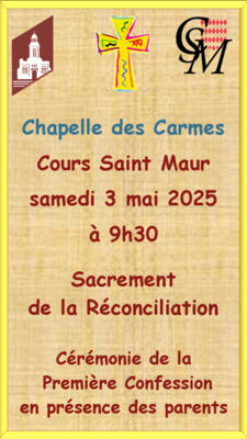 Première Confession, Cours Saint Maur