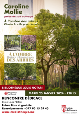 Caroline Mollie presents her work "In the shade of the trees. Planting the city for tomorrow"