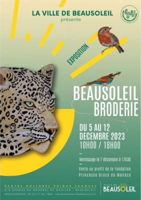 Exposition Beausoleil broderie