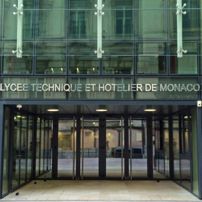 Baptism of the Technical and Hotel School, which becomes the Rainier III School