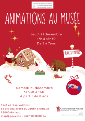 Musée d'Anthropologie Préhistorique de Monaco - Activities at the Museum