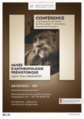 Lecture - "The Hunting Adventures of Prince Albert I of Monaco, Pioneer of Ecology"