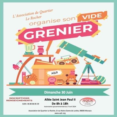 Evènement - "Vide-Grenier des Résidents du Rocher"