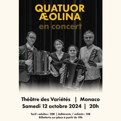 Concert - "Quatuor Æolina"