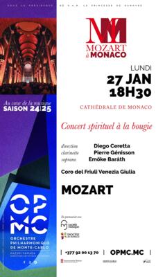 Concert spirituel à la bougie "Mozart à Monaco"