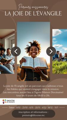 La joie de l'Evangie remplit le coeur des missionnaires